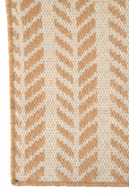 J-Line vloerkleed Buiten Pijlen - polypropyleen - wit/naturel