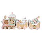 Kerstdecoratie Trein 45x12x19 cm Beige Kunststof