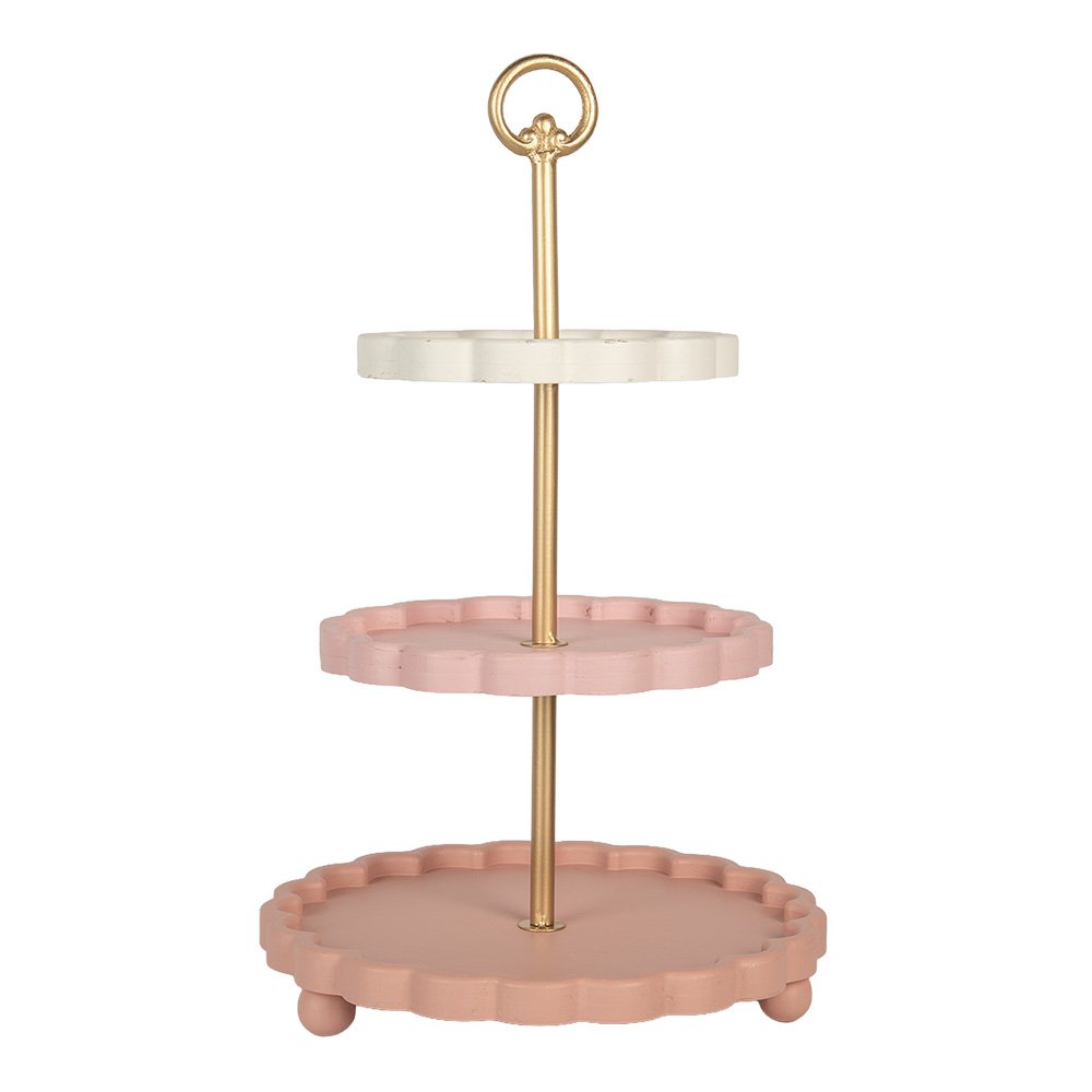 Etagère Ø 30x50 cm Roze Metaal