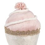 Decoratie Beeld Cupcake Ø 11x16 cm Roze Textiel
