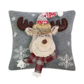 Knitted Rudolf 2 kussen grijs 40x40cm