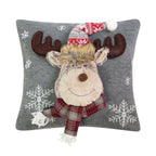 Knitted Rudolf 2 kussen grijs 40x40cm