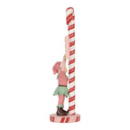 Kerstdecoratie Beeld Elf 11x8x30 cm Roze Kunststof