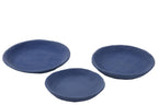 J-Line schaal - papier maché - blauw - set van 3
