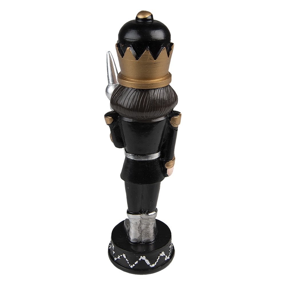 Kerstdecoratie Notenkraker 17 cm Zwart Kunststof