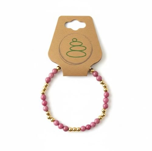 Kinder armband (14 cm) 4 mm (Rhodochrosiet)