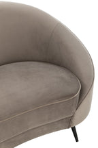 J-Line sofa Elisabeth - textiel - zilver