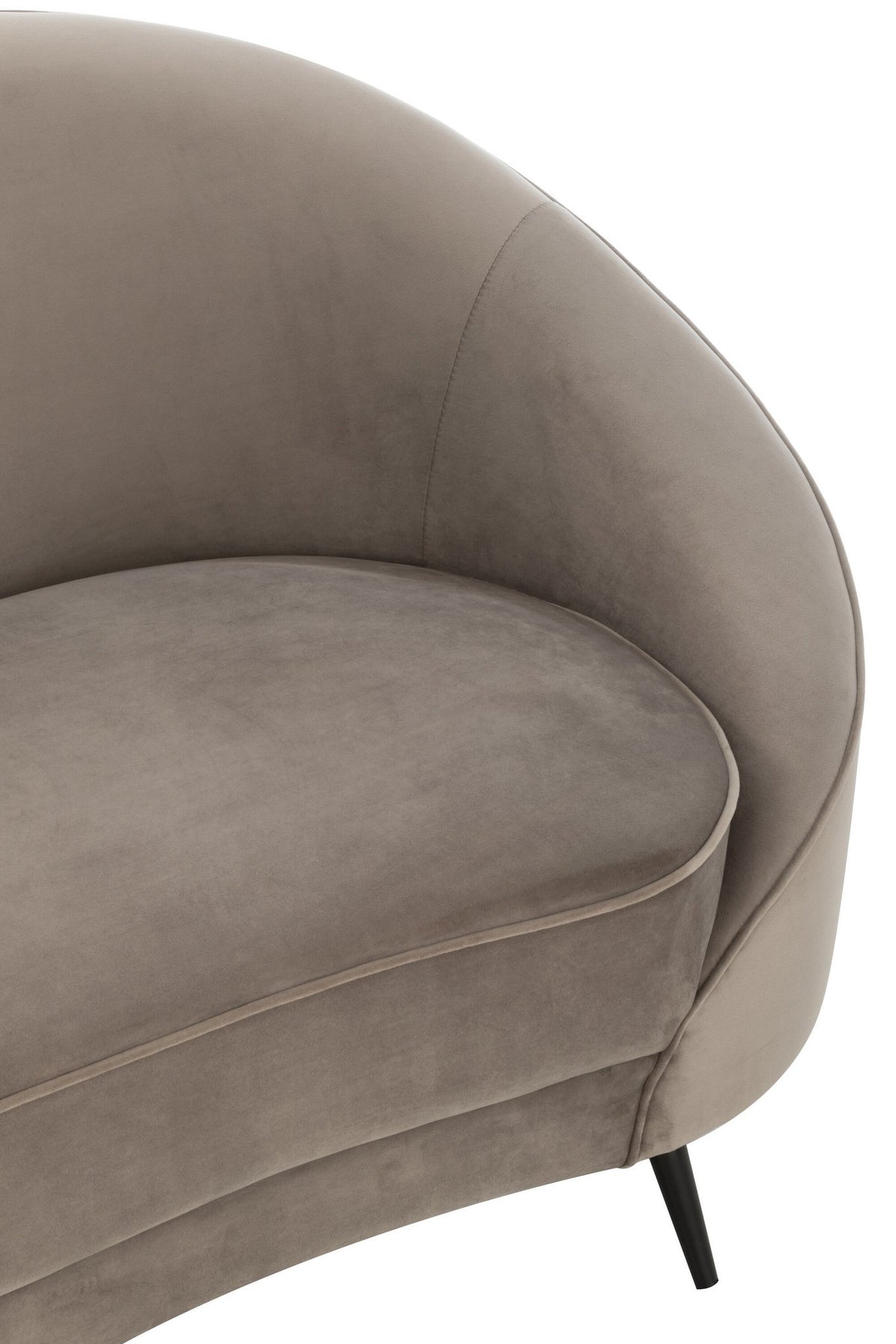 J-Line sofa Elisabeth - textiel - zilver