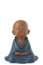 J-Line Monnik Zen Resin Blauw Large