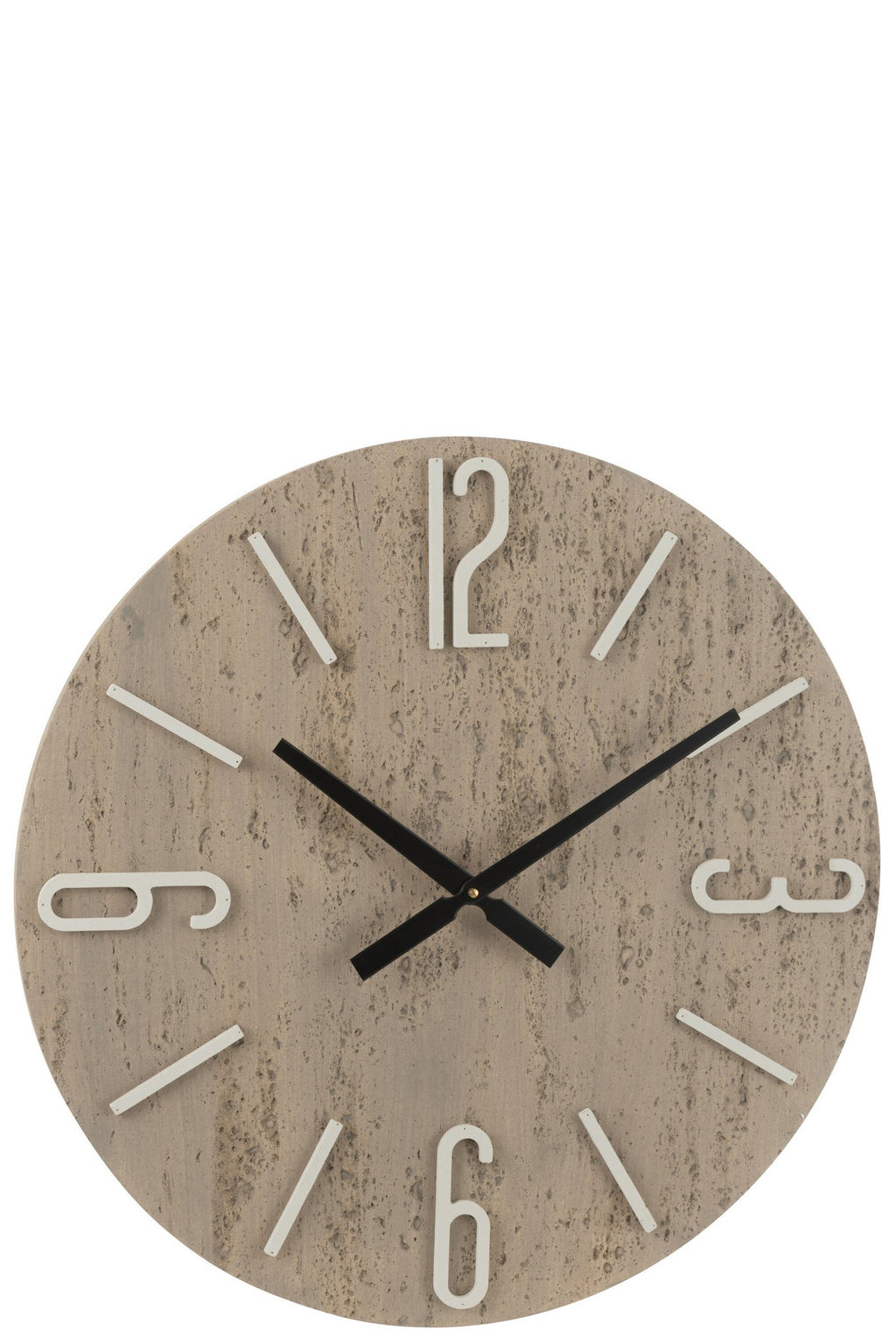 J-Line Wandklok Pol Mdf/Steen Mix