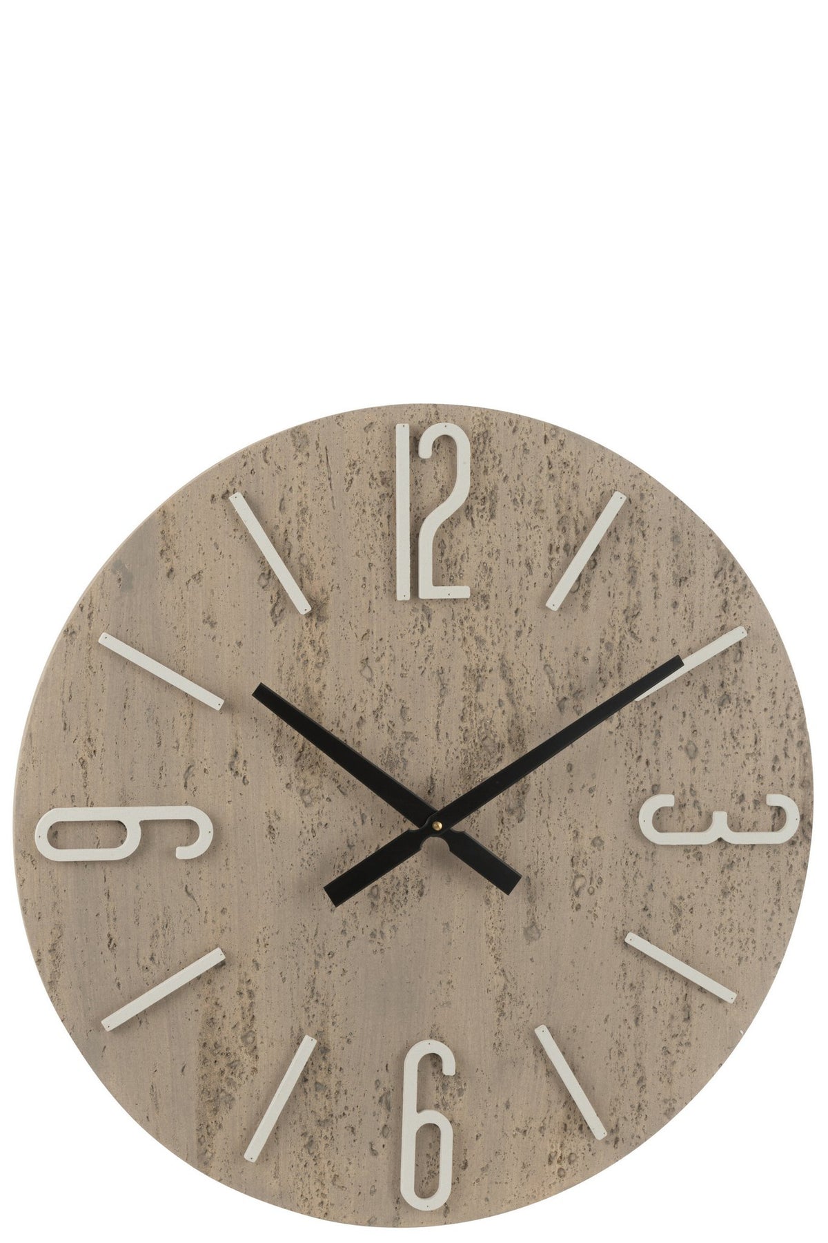 J-Line Wandklok Pol Mdf/Steen Mix