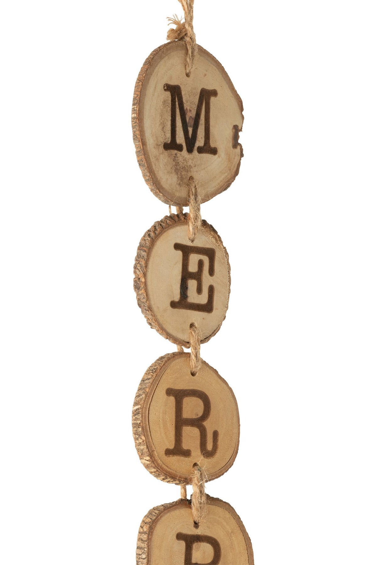 J-Line slinger Merry Christmas - hout - naturel