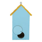 Vogelhuis 15x10x22 cm Blauw Hout