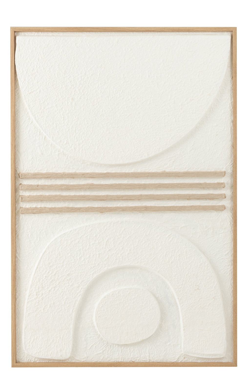 J-Line Schilderij Thibault Papier Wit/Beige
