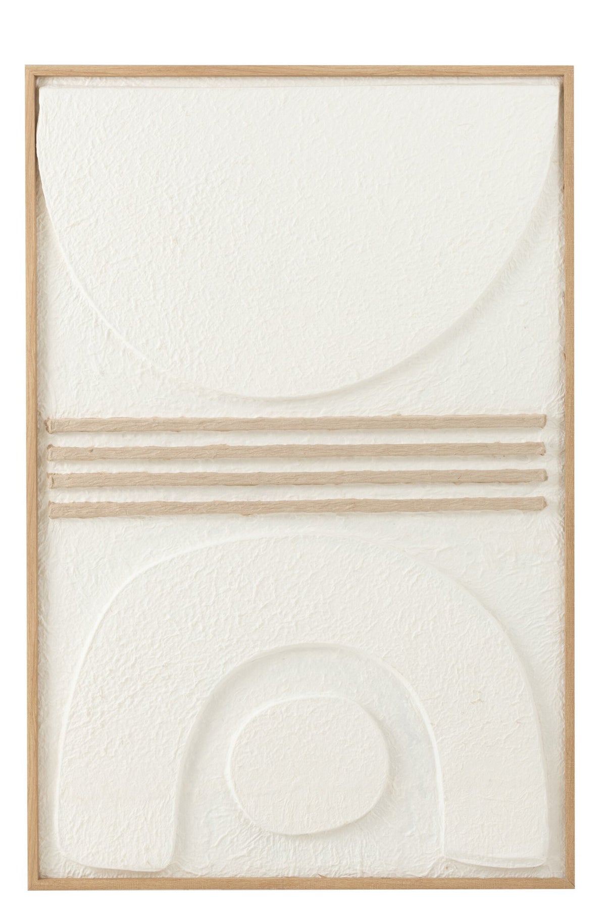 J-Line Schilderij Thibault Papier Wit/Beige
