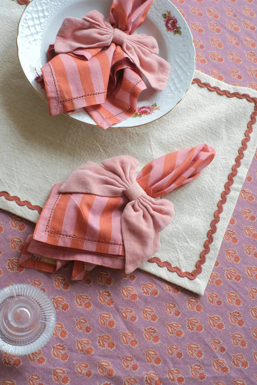 Servetringen | Rose Velvet servetringen-set van 4 van Sanctuary Living