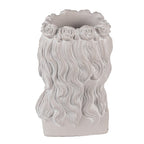 Bloempot Hoofd 20x17x30 cm Grijs Steen