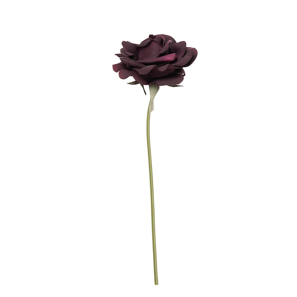 Kunstbloem Roos 35 cm Paars Kunststof
