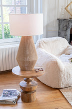 J-Line Lamp Striing Metaal/Jute Naturel