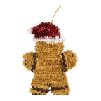 Kersthanger Gingerbread man 12x3x16 cm Bruin Kunststof