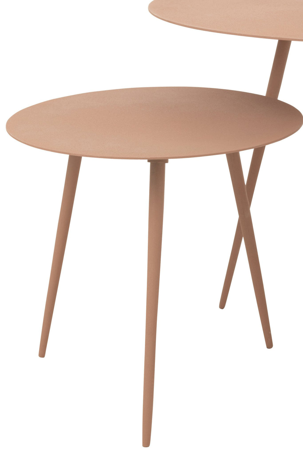 J-Line bijzettafel - ijzer - oud roze