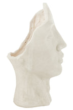 J-Line bloempot David - keramiek - wit - large - Ø 36 cm
