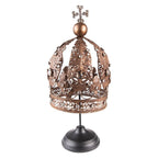 Decoratie Kroon 40 cm Bruin IJzer