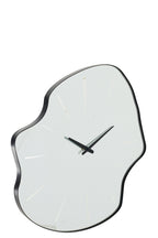 J-Line klok Onregelmatig - glas - zwart