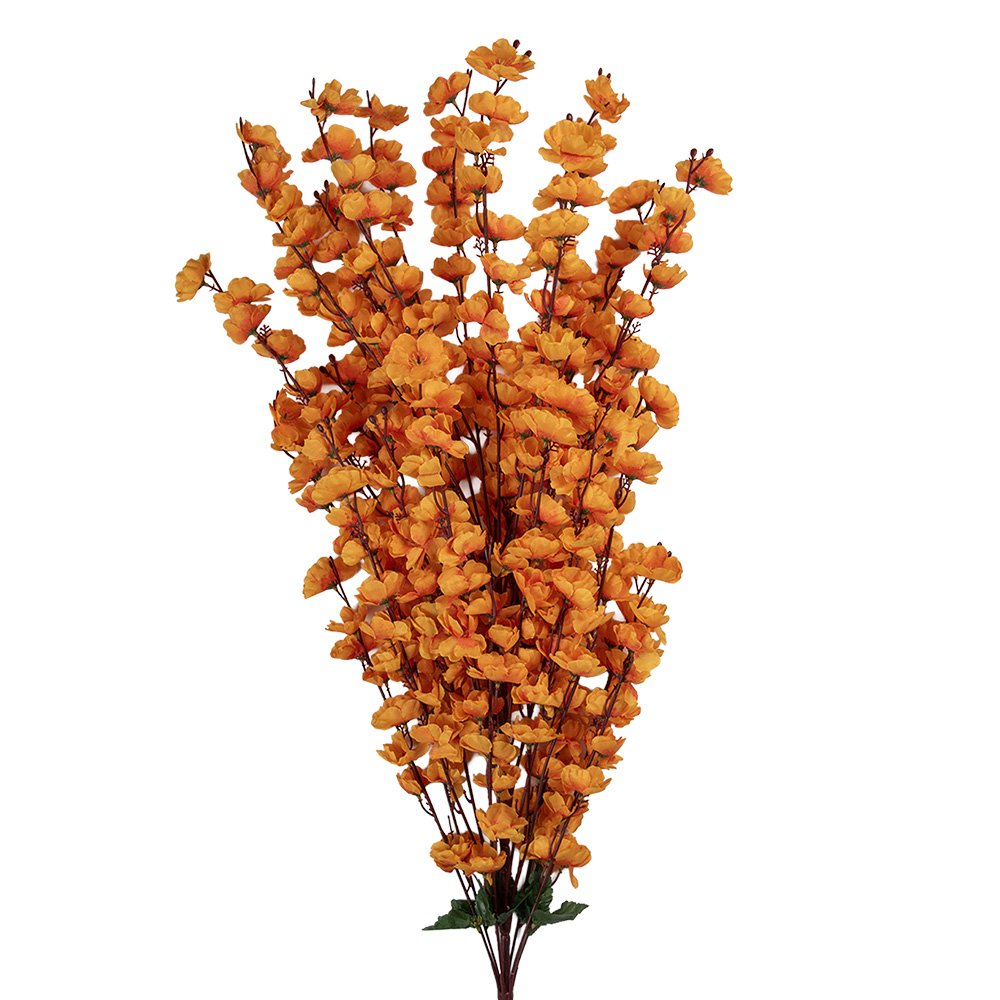 Kunstbloem 15x10x100 cm Oranje Kunststof