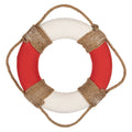 Decoratie 37x7 cm Wit Rood Foam