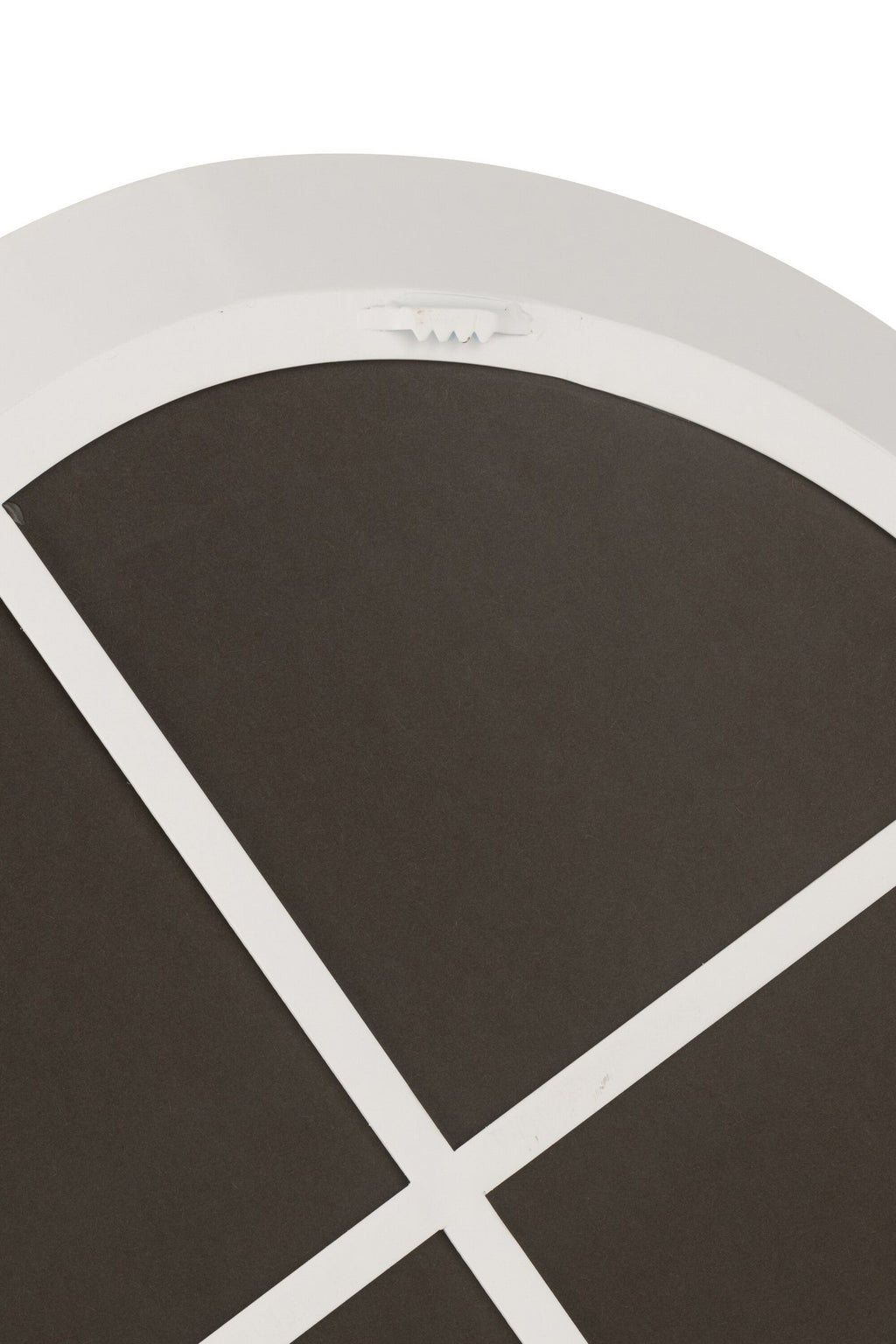 J-Line spiegel - metaal/glas - wit - small - Ø 60.5 cm