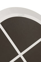 J-Line spiegel - metaal/glas - wit - small - Ø 60.5 cm