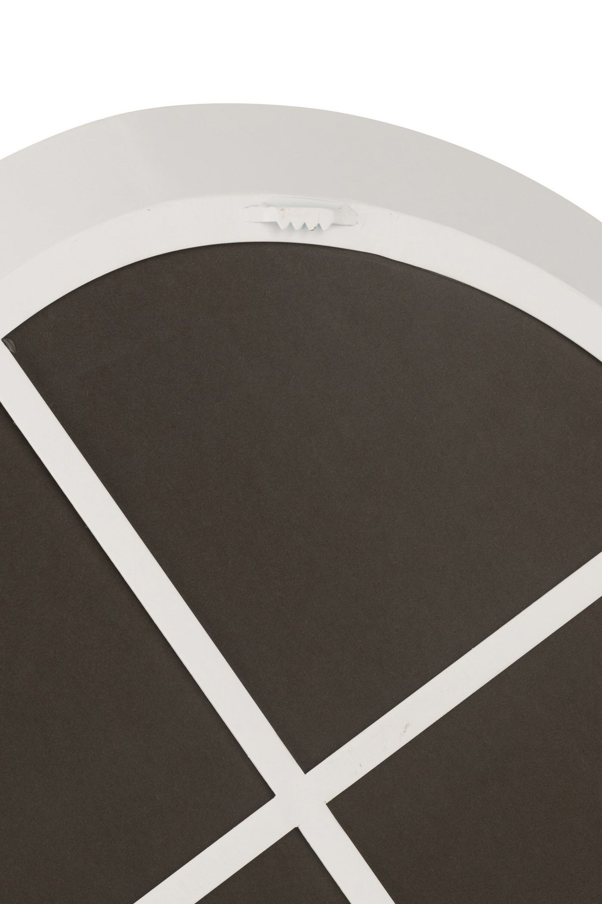 J-Line spiegel - metaal/glas - wit - small - Ø 60.5 cm