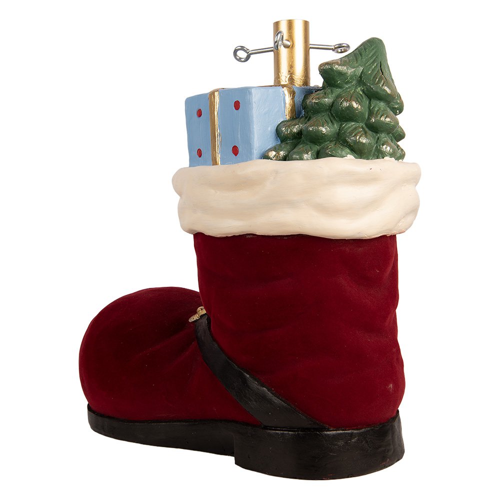 Kerstboom Standaard Laars 39x21x45 cm Rood Keramisch materiaal