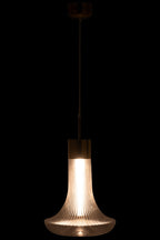J-Line Hanglamp Led Goud Metaal Transparant