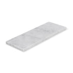 Marmer dienblad rechthoek S wit 10x25cm