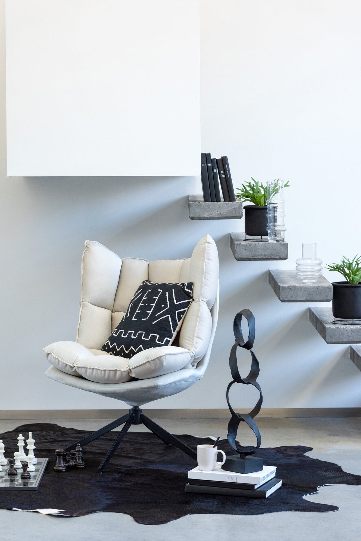 J-Line decoratie Schaakspel - polyresin - mix