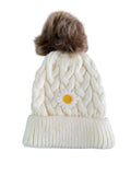 Kinder Muts - Bloem - Wit