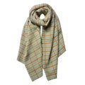 Wintersjaal Dames 70x190 cm Beige Blauw Acryl Sjaal