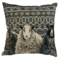Kussen fluweel dessin met schaap 45x45cm