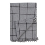 Plaid 125x150 cm Grijs Katoen Streek Deken