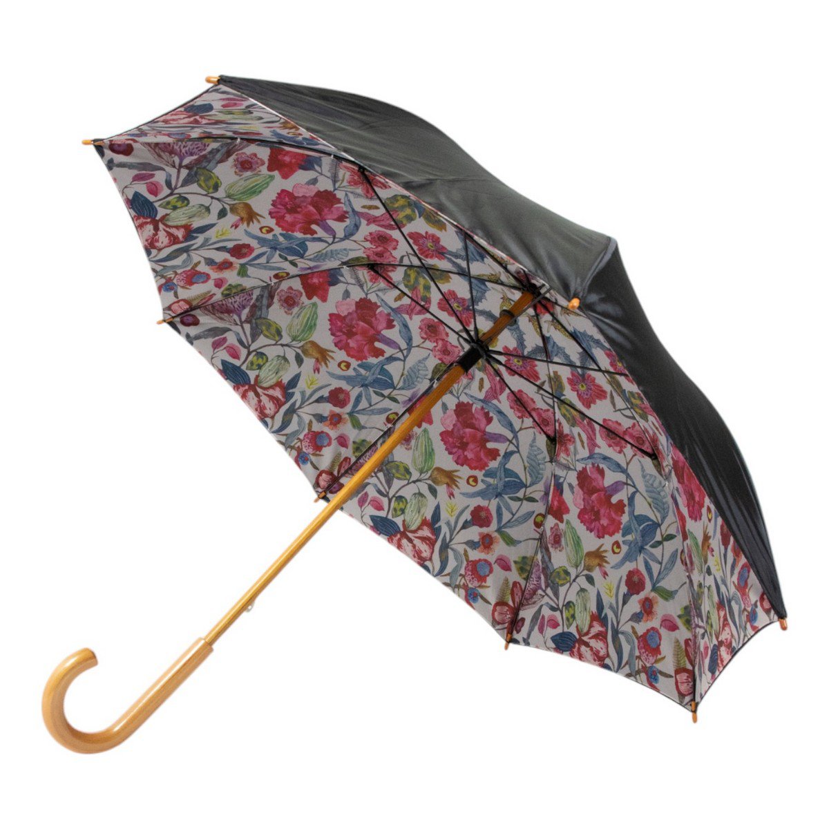 Paraplu Zara bloemen binnenprint 105cm