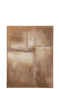 J-Line schilderij Abstract - hout - bruin