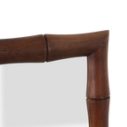 Faux bamboe spiegel bruin