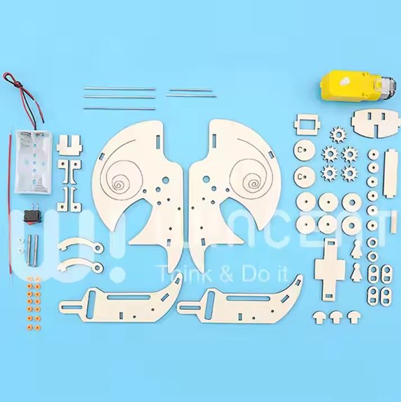 Houten bouwpakket Science Kit Sluipende Slak- elektrisch