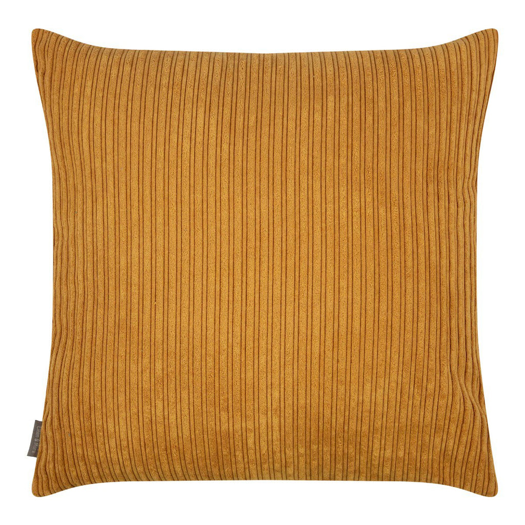 Duke Velvet Rib kussen honing geel 45x45cm