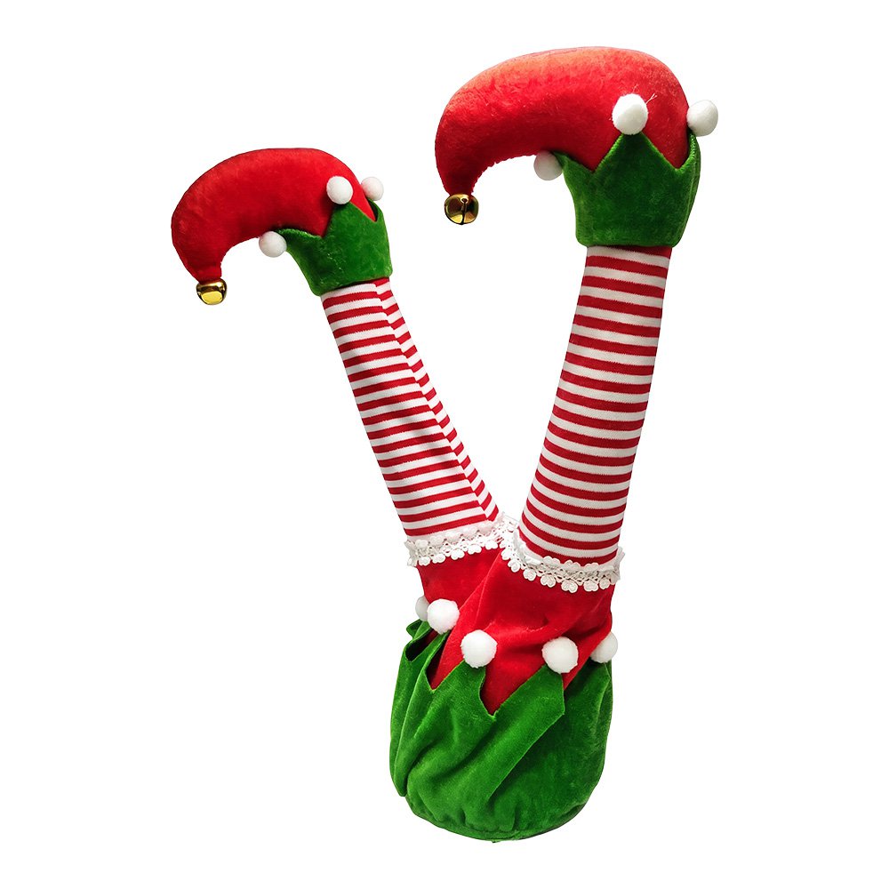 Decoratie Elfenbenen Rood Kunststof Kerstdecoratie