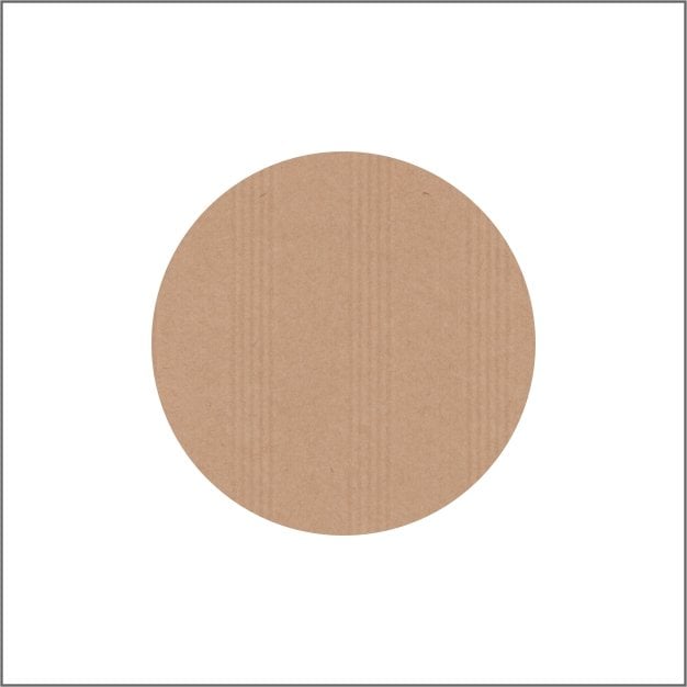 Blanco etiketten - Rond 25mm - kraft
