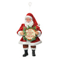 Kersthander Kerstman 17 CM Rood Textiel