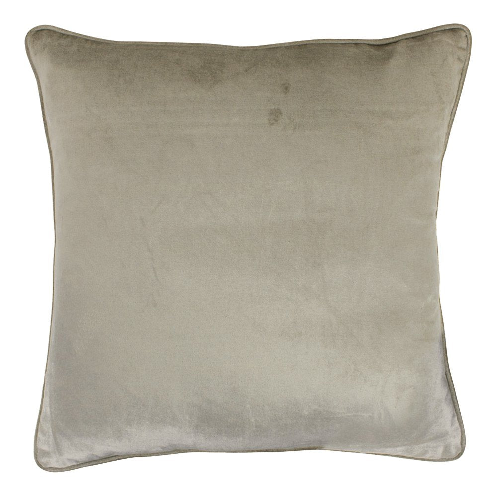 Kussen fluweel beige 45x45cm
